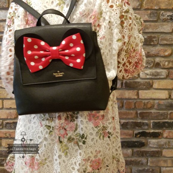 Kate spade Minnie mouse Black BACKPACK disney NWT main image 6